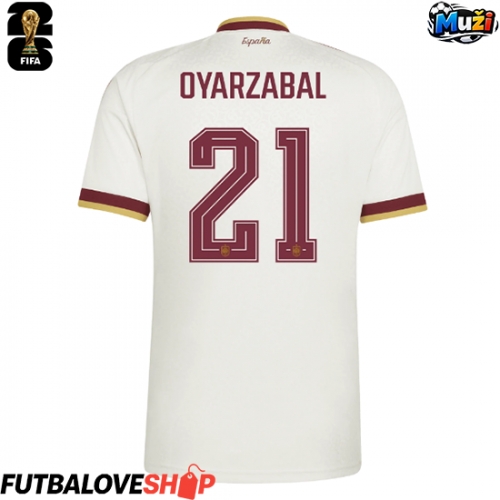 Dres Španielsko Mikel Oyarzabal #21 Preč MS 2026 Krátky Rukáv